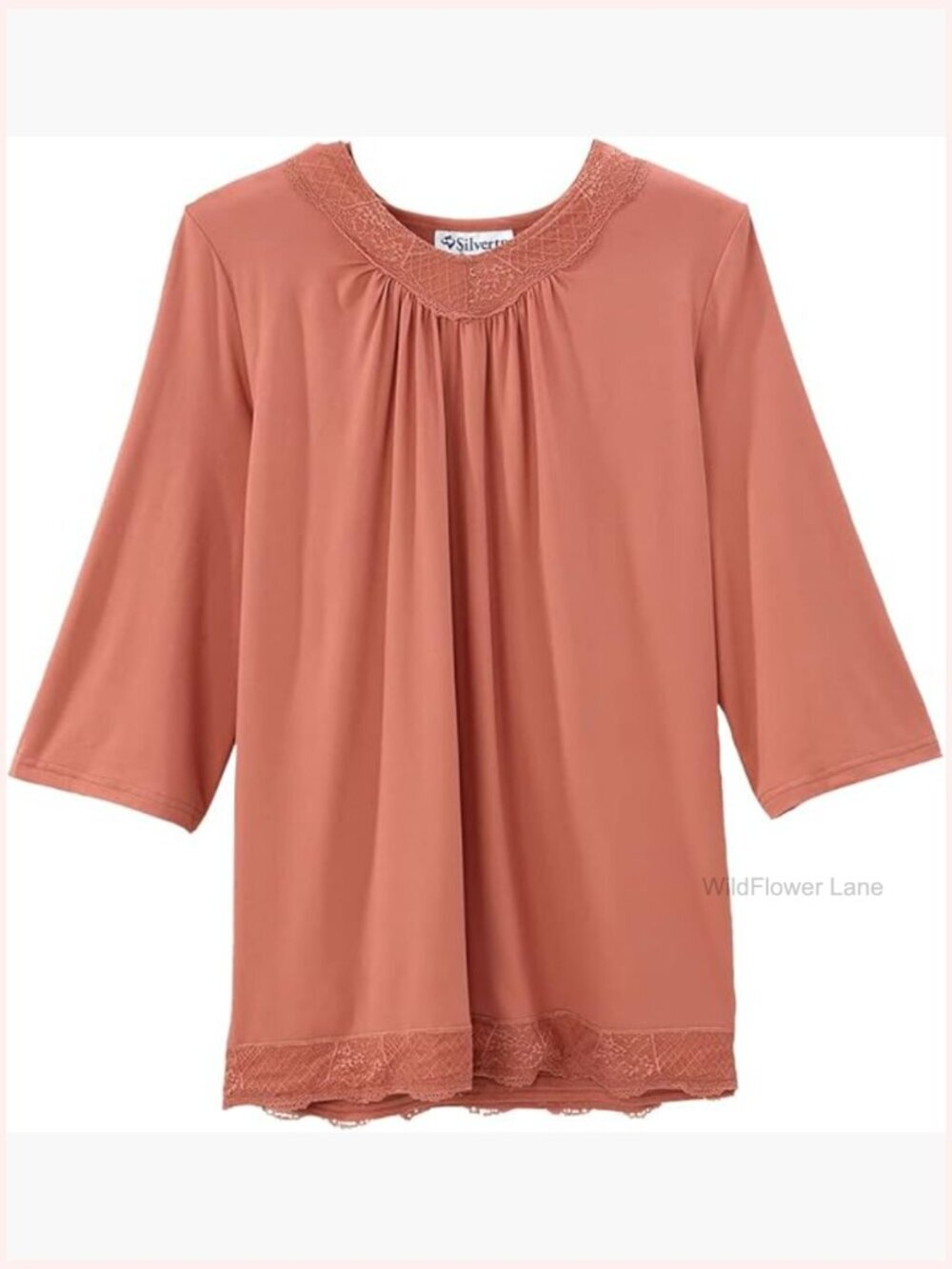 Adaptive Open-Back Lace V-Neck Blouse Easy Dressing Top